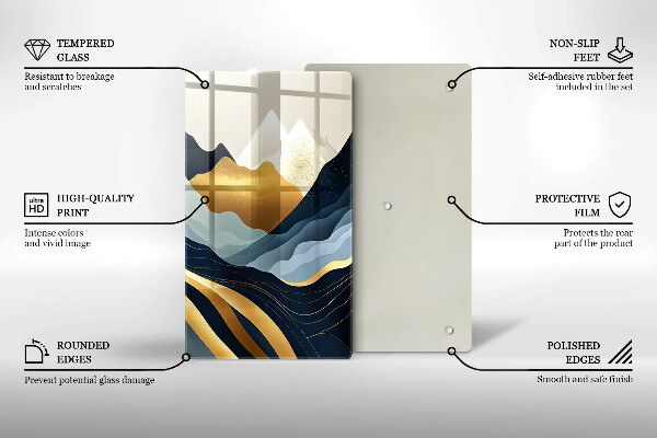 Deska kuchenna Abstrakcyjne góry