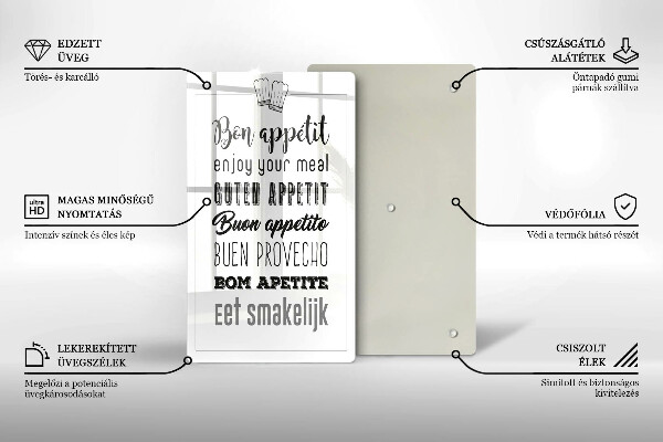 Deska kuchenna Kuchenny napis, sentencja