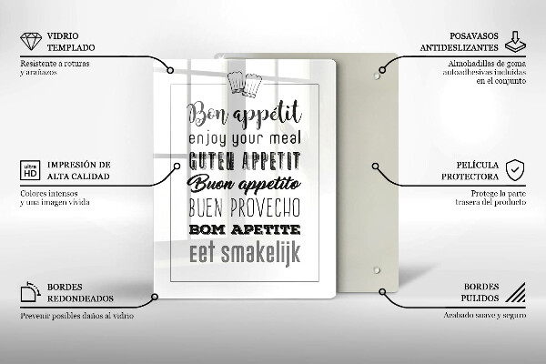 Deska kuchenna Kuchenny napis, sentencja