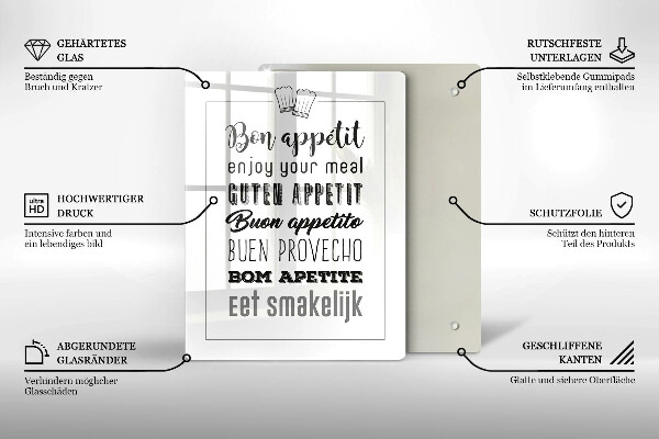 Deska kuchenna Kuchenny napis, sentencja