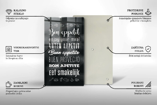 Deska kuchenna Kuchenny napis, sentencja