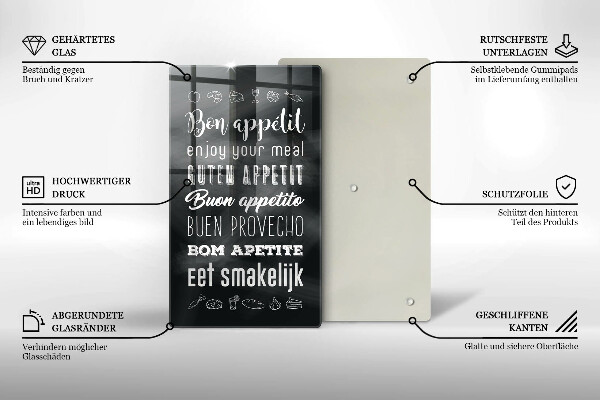 Deska kuchenna Kuchenny napis, sentencja