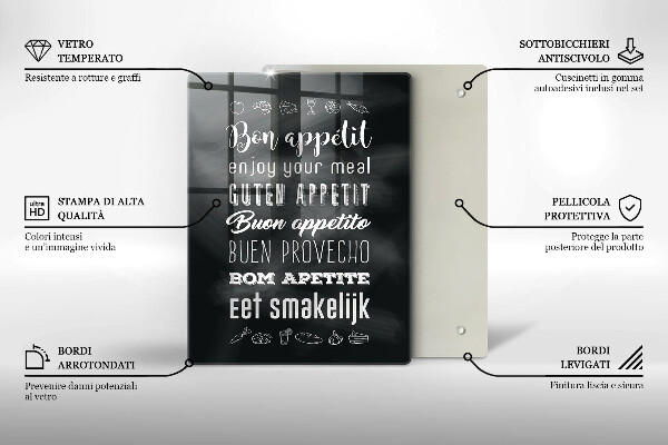 Deska kuchenna Kuchenny napis, sentencja