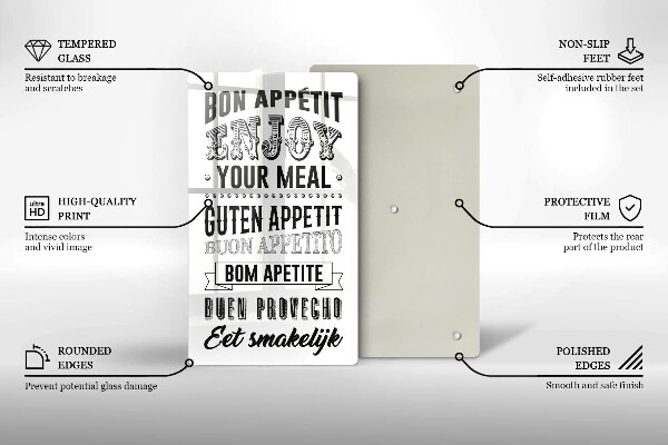 Deska kuchenna Napis do kuchni, sentencja