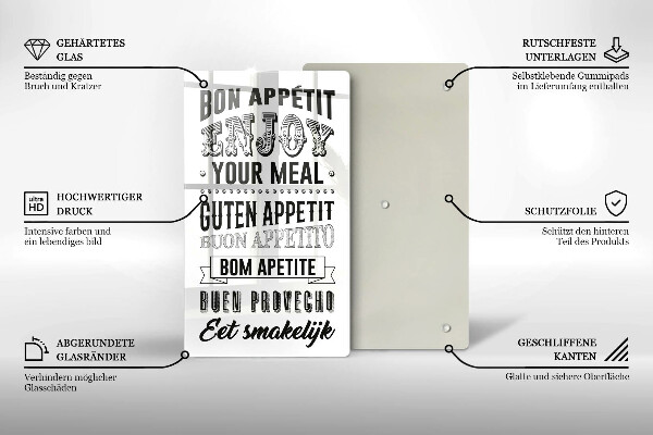 Deska kuchenna Napis do kuchni, sentencja