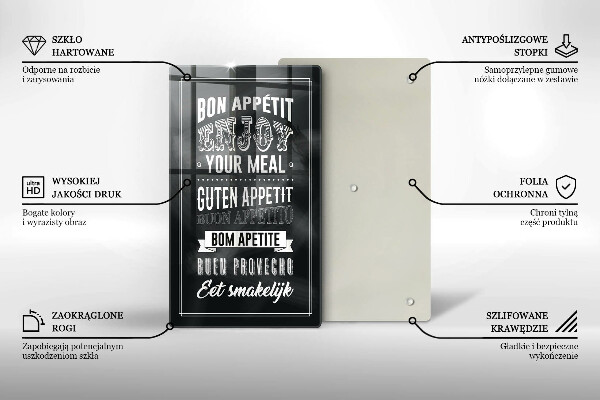 Deska kuchenna Napis do kuchni, sentencja