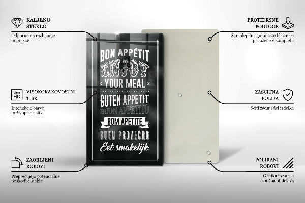 Deska kuchenna Napis do kuchni, sentencja