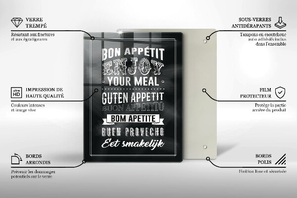 Deska kuchenna Napis do kuchni, sentencja