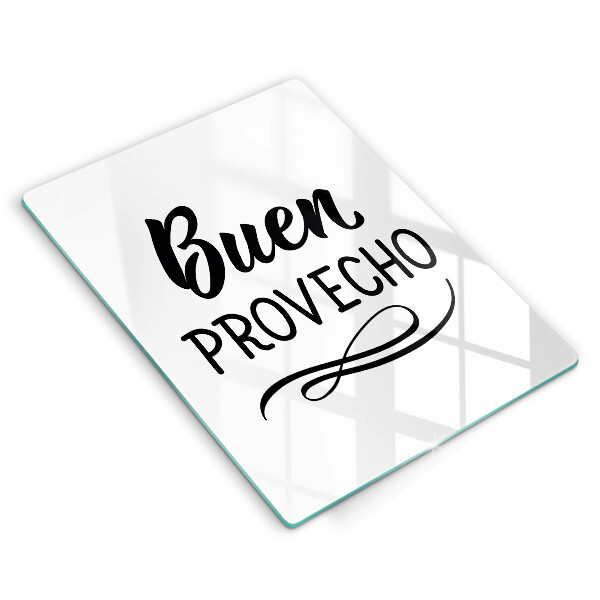 Deska kuchenna Napis Buen provecho