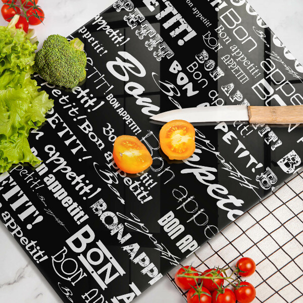 Deska kuchenna Kuchnia napisy Bon appetit
