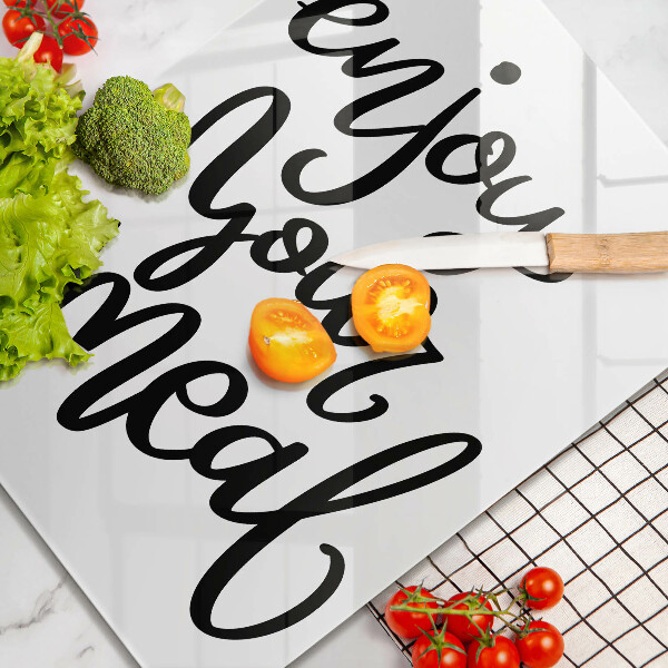 Deska kuchenna Napis Enjoy yout meal