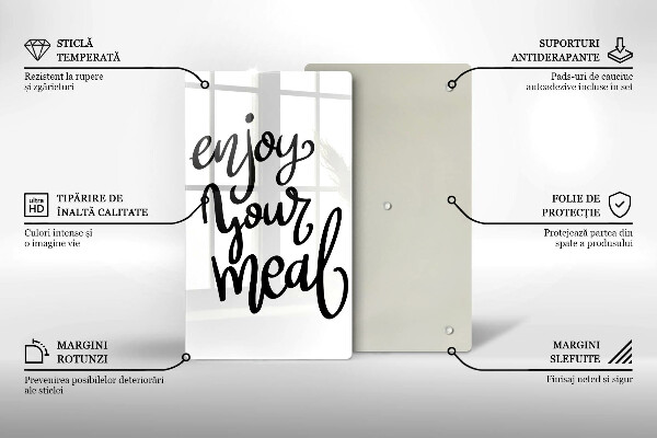 Deska kuchenna Napis Enjoy yout meal