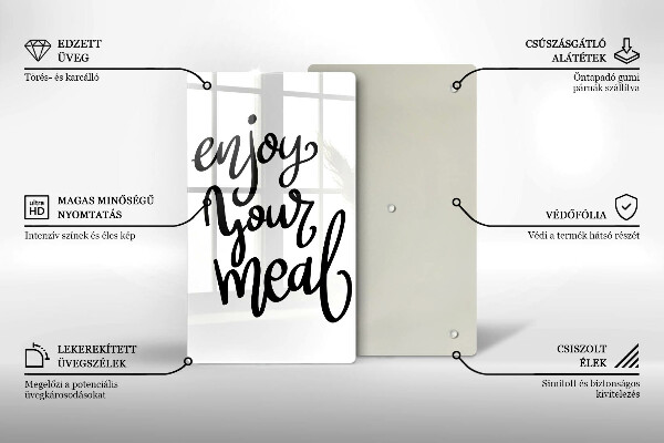 Deska kuchenna Napis Enjoy yout meal