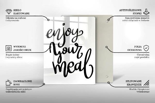 Deska kuchenna Napis Enjoy yout meal