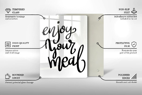 Deska kuchenna Napis Enjoy yout meal