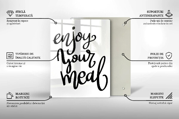 Deska kuchenna Napis Enjoy yout meal