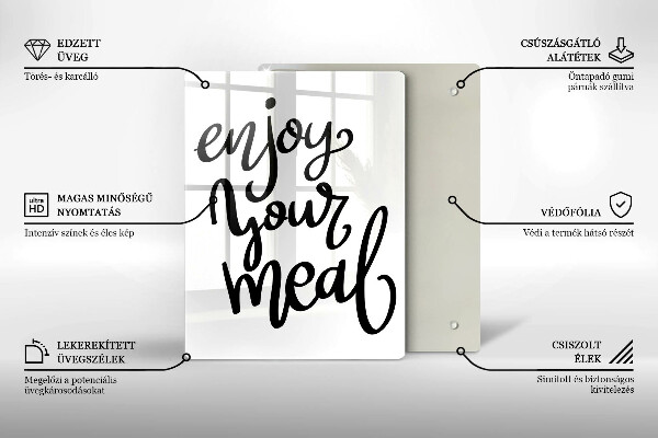 Deska kuchenna Napis Enjoy yout meal