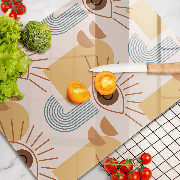 Deska kuchenna Boho wzór oczy