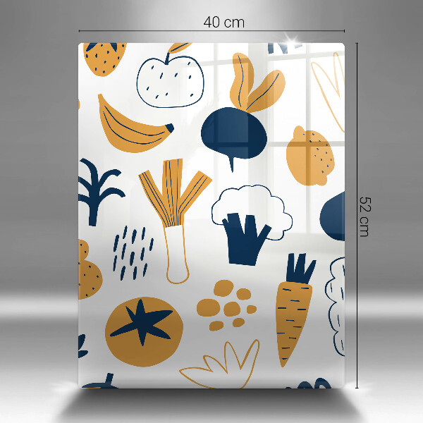 Deska kuchenna Ilustracja jedzenie