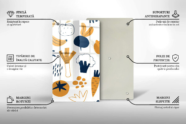 Deska kuchenna Ilustracja jedzenie