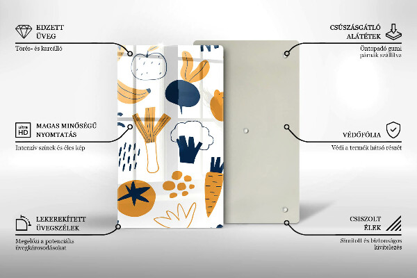 Deska kuchenna Ilustracja jedzenie