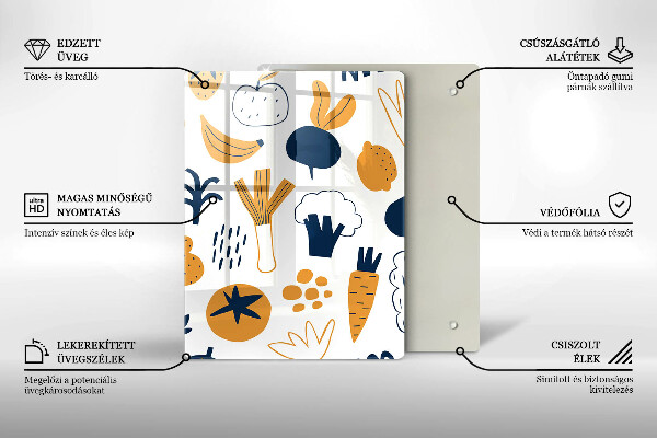 Deska kuchenna Ilustracja jedzenie