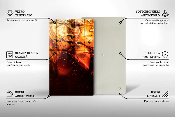 Deska kuchenna Napój cola z lodem