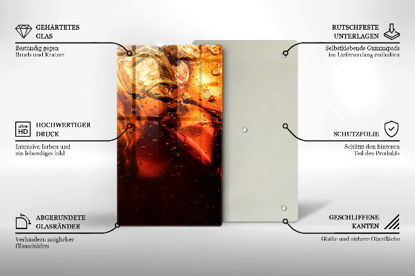 Deska kuchenna Napój cola z lodem