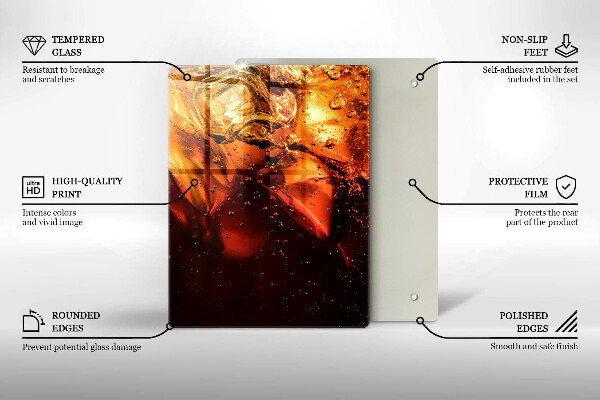 Deska kuchenna Napój cola z lodem