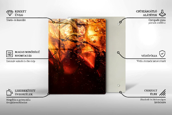 Deska kuchenna Napój cola z lodem