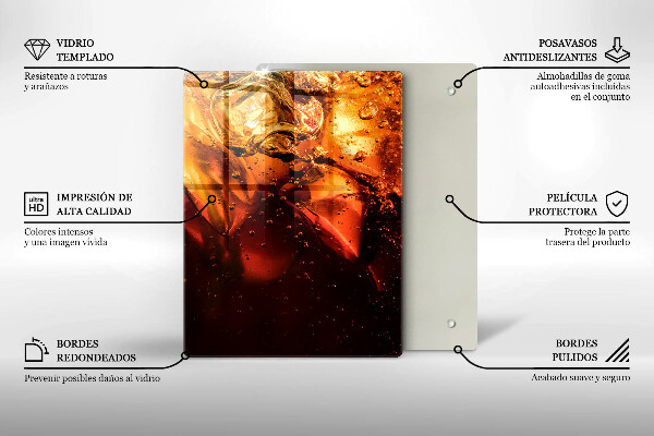 Deska kuchenna Napój cola z lodem