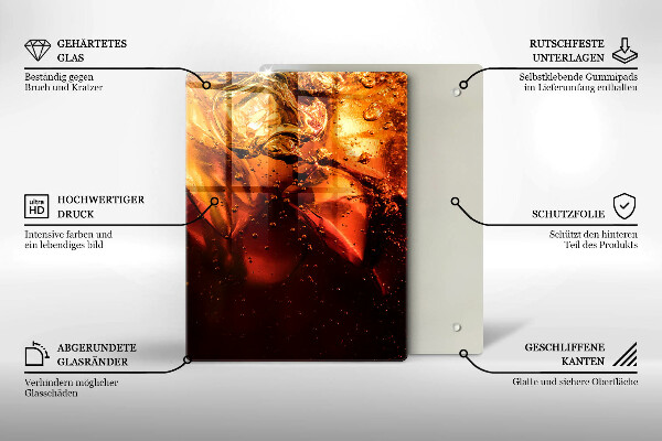 Deska kuchenna Napój cola z lodem