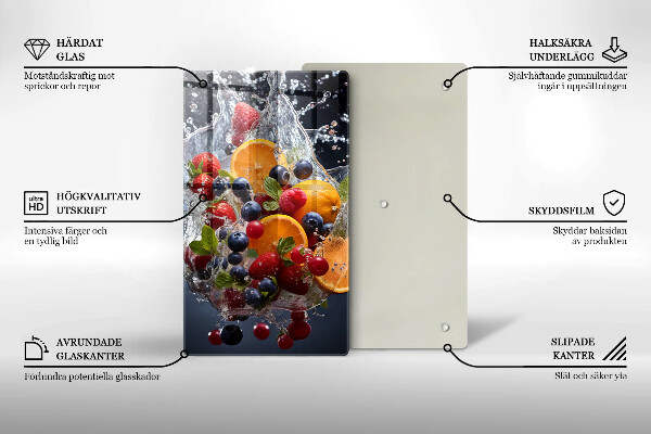 Deska kuchenna Owoce w wodzie