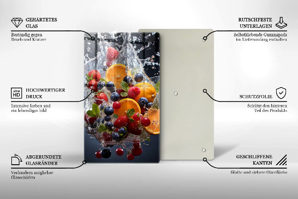 Deska kuchenna Owoce w wodzie