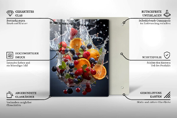 Deska kuchenna Owoce w wodzie