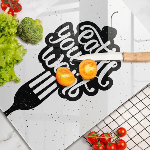 Deska kuchenna Napis Eat you all want