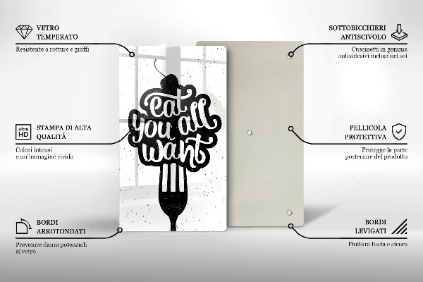 Deska kuchenna Napis Eat you all want