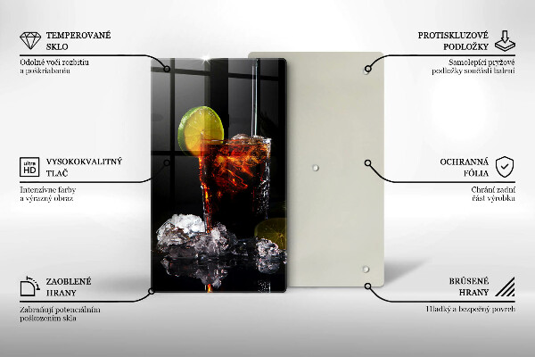 Deska kuchenna Ziemny drink z lodem