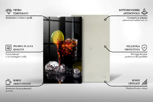 Deska kuchenna Ziemny drink z lodem