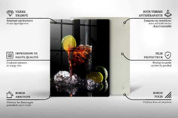 Deska kuchenna Ziemny drink z lodem