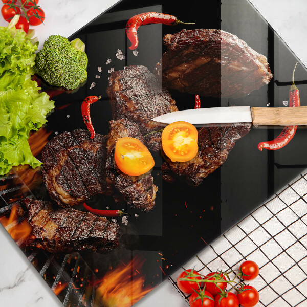 Deska kuchenna Mięso na grillu