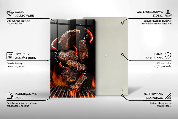 Deska kuchenna Mięso na grillu