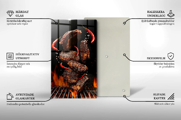 Deska kuchenna Mięso na grillu