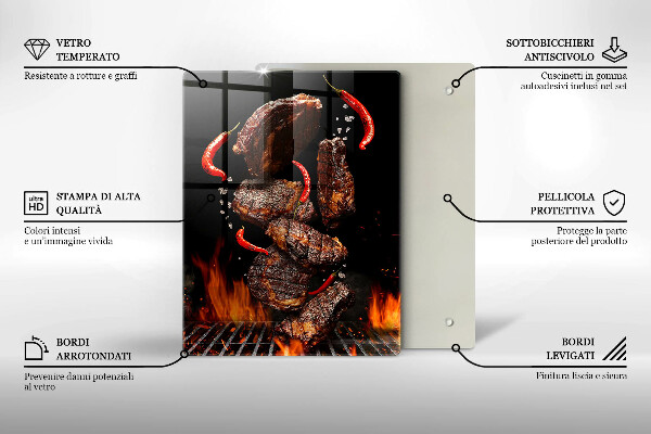 Deska kuchenna Mięso na grillu