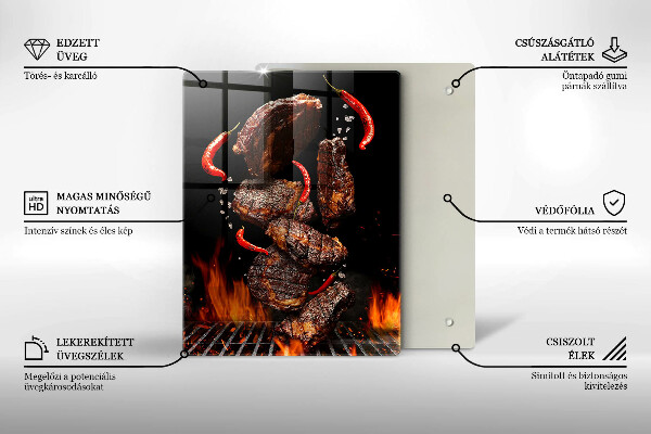 Deska kuchenna Mięso na grillu
