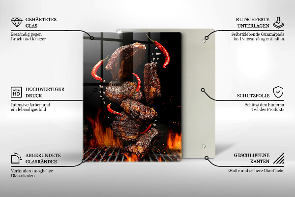 Deska kuchenna Mięso na grillu