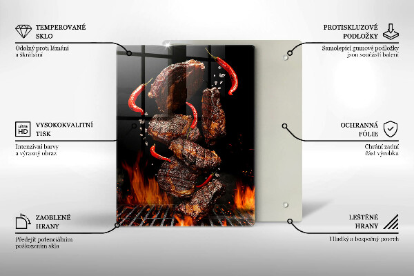 Deska kuchenna Mięso na grillu