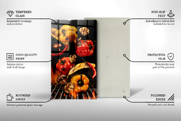 Deska kuchenna Warzywa na grillu