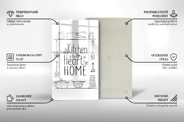 Deska kuchenna Napis, sentencja