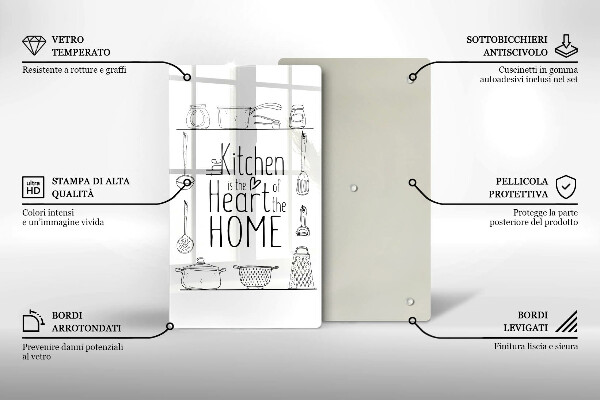 Deska kuchenna Napis, sentencja